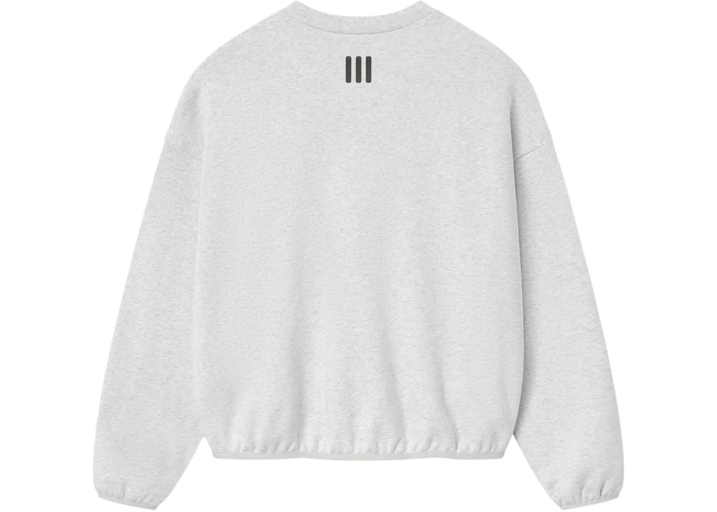 Мужской свитшот с круглым вырезом хлопковый Crewneck Fear of God, Light Heather — фото 2