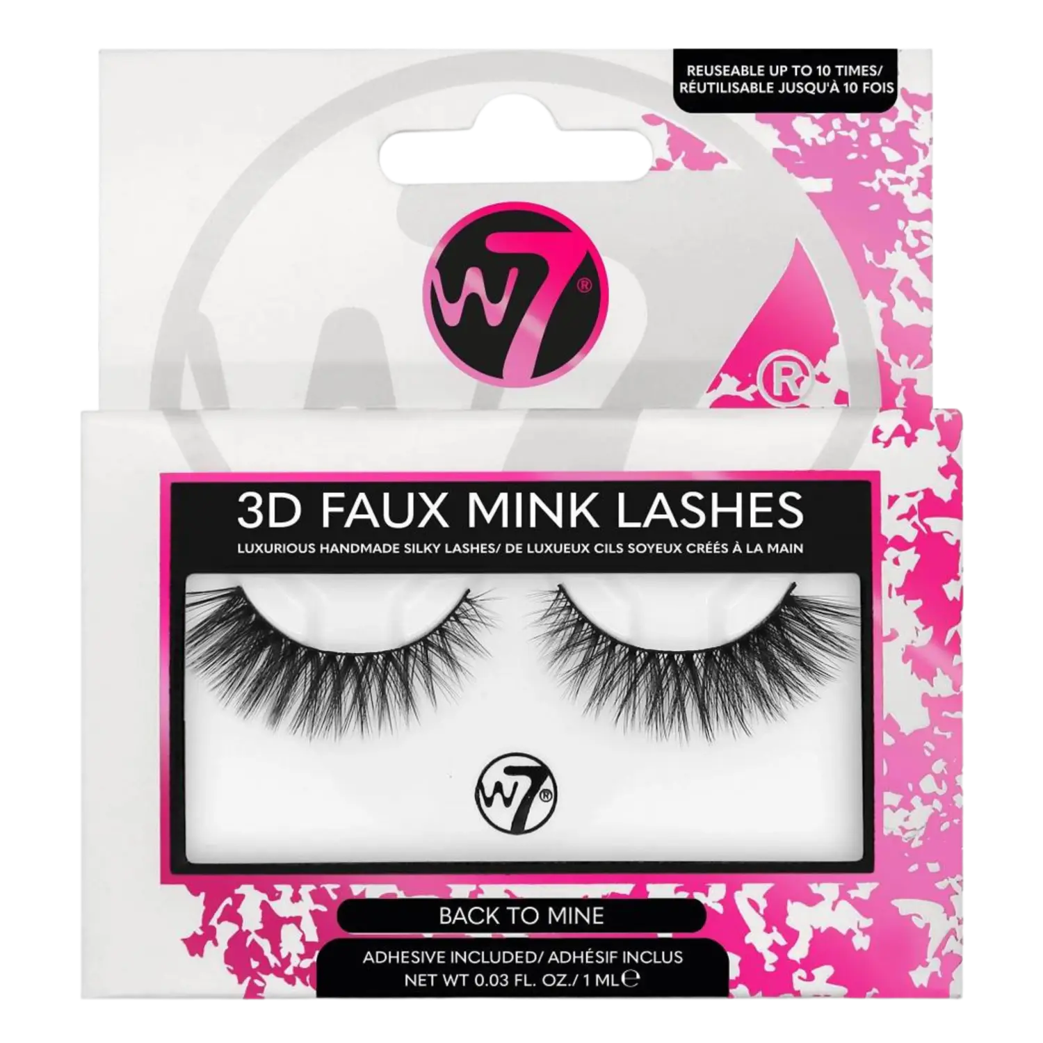 

W7 3D Faux Mink накладные ресницы Back to mine, 2 шт/1 упаковка