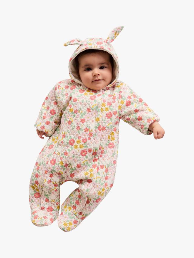 

Детский хлопковый комбинезон зайка Mini Cuddles, Pink Floral