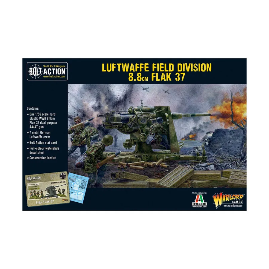

Полевая дивизия Люфтваффе 8,8cm Flak 37, Bolt Action - German (28mm)