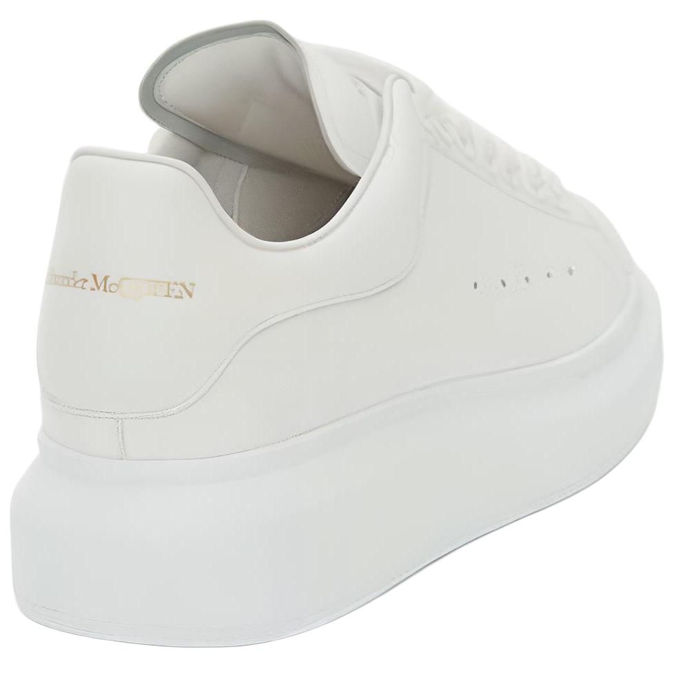 Alexander McQueen Женские белые лоу-топы для скейтбординга, цвет White — фото 4