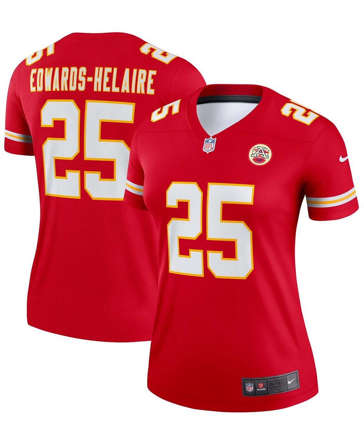 

Женская красная майка Clyde Edwards-Helaire Kansas City Chiefs Legend Nike, красный
