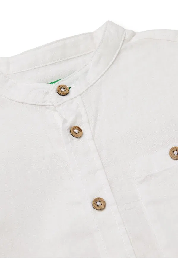 Рубашка United Colors Of Benetton, White — фото 3