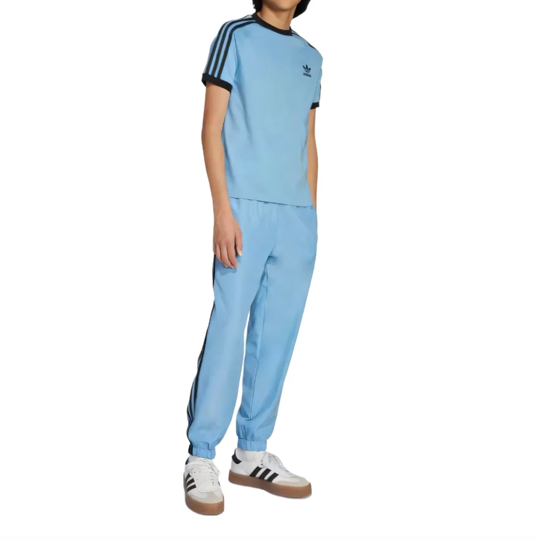 Футболка Adicolor 3 Stripes для детей Adidas Originals, Gray Blue — фото 4