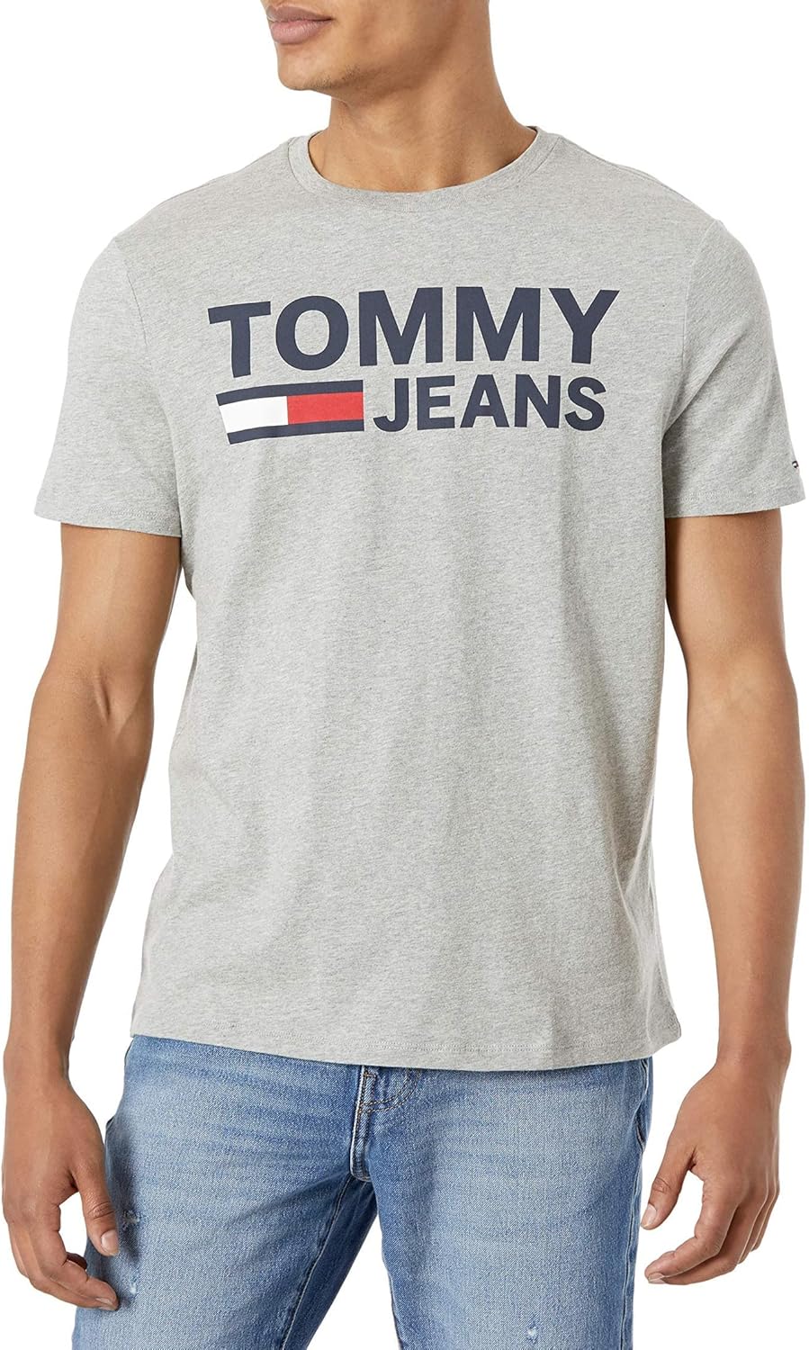 

Мужская футболка с коротким рукавом Tommy Hilfiger с логотипом Tommy Jeans, Grey Heather, Серый, Мужская футболка с коротким рукавом Tommy Hilfiger с логотипом Tommy Jeans, Grey Heather