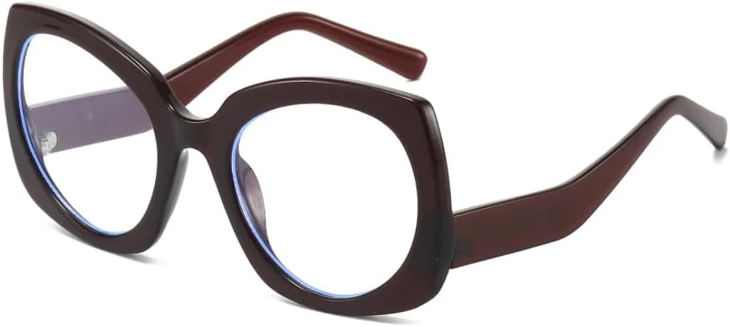 

Солнцезащитные очки для мужчин и женщин - защита от УФ-излучения UV400 - панк-стиль "кошачий глаз" с леопардовым принтом, для занятий спортом на открытом воздухе и вождения DSVIGF, Wine Red