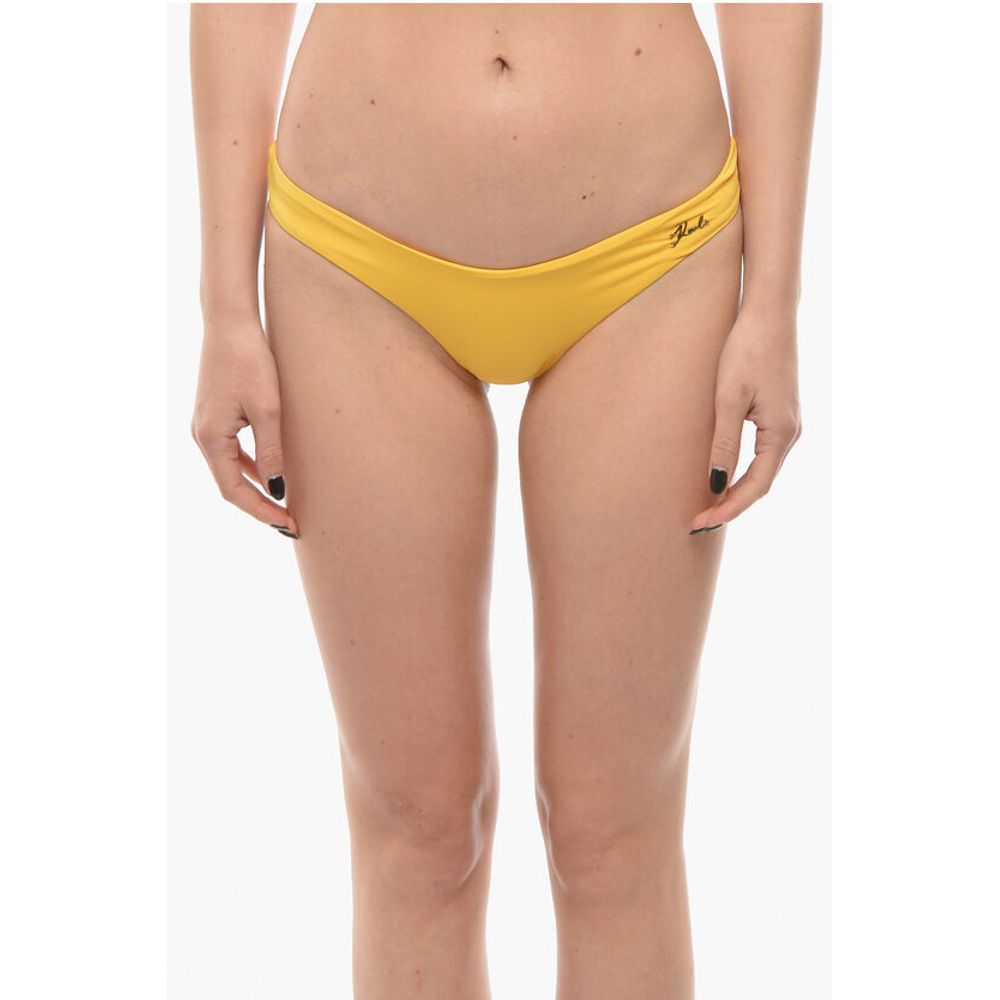 

Однотонные плавки бикини с металлическим логотипом Karl Lagerfeld, Yellow