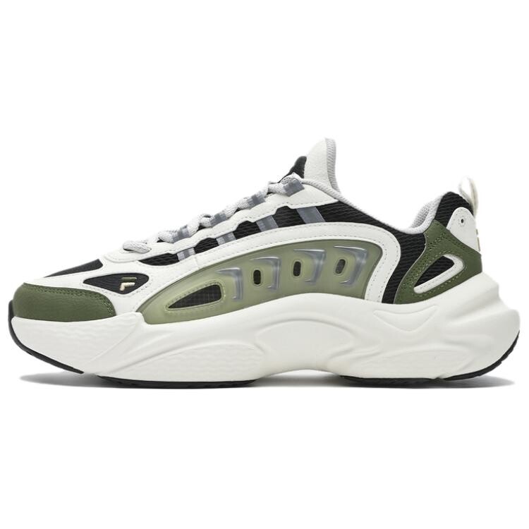 

Кроссовки FILA FUSION SKY TRAIL DX Fishbone Head Chunky Sneakers Men Low-top White, Green, Black, Gray, белый