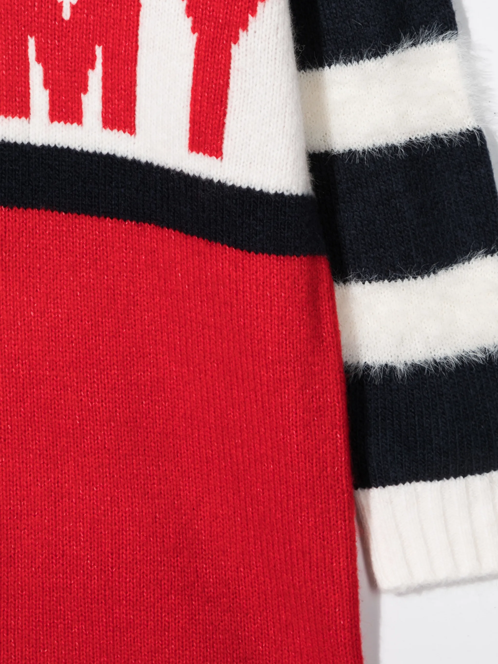 Трикотажное платье с логотипом Tommy Hilfiger Junior, красный — фото 3