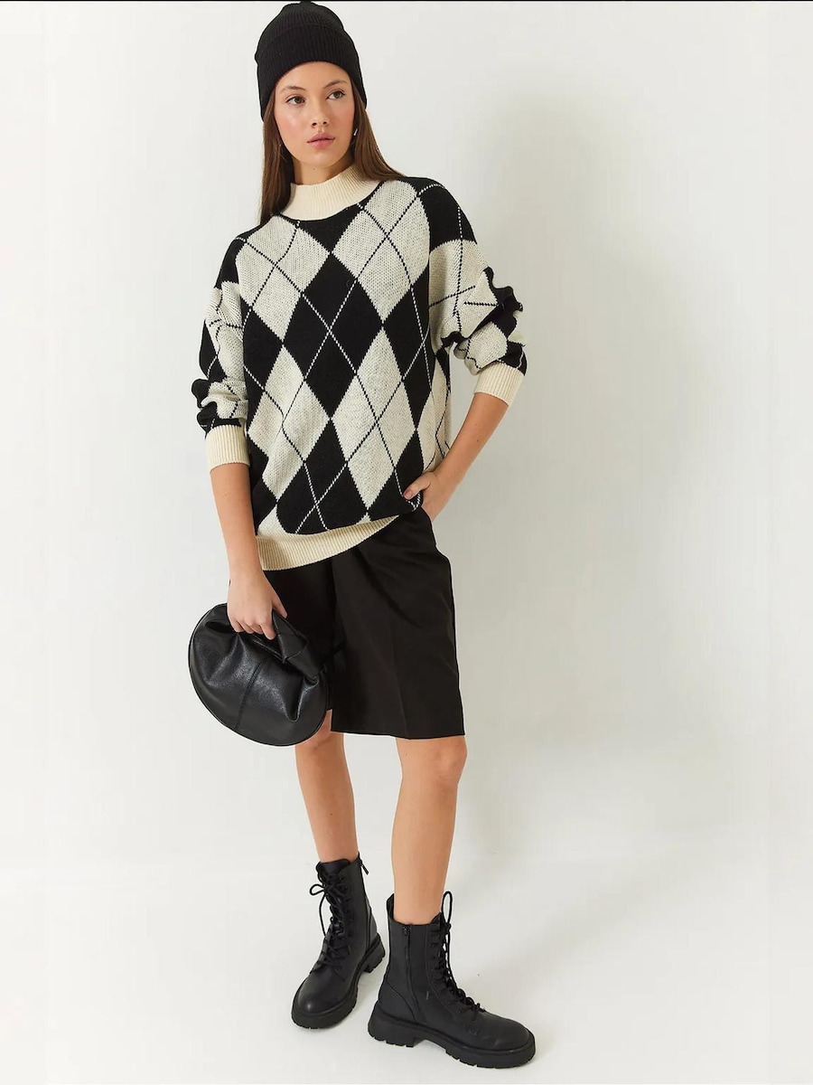 

Свитер Bianco Lucci, черный/белый