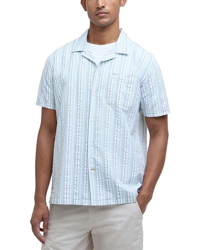 

Бичкрофт Кэмп-рубашка с коротким рукавом Regular Fit Barbour, синий