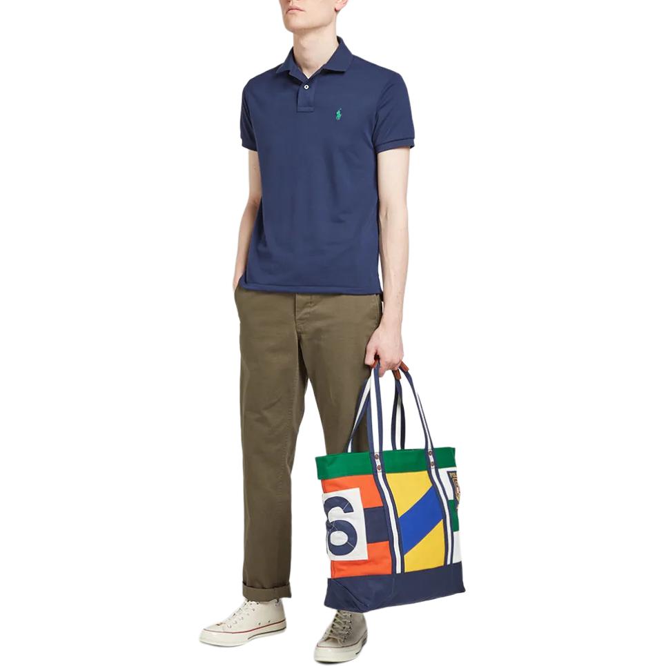 Футболка поло мужская Navy Polo Ralph Lauren, морской синий — фото 3