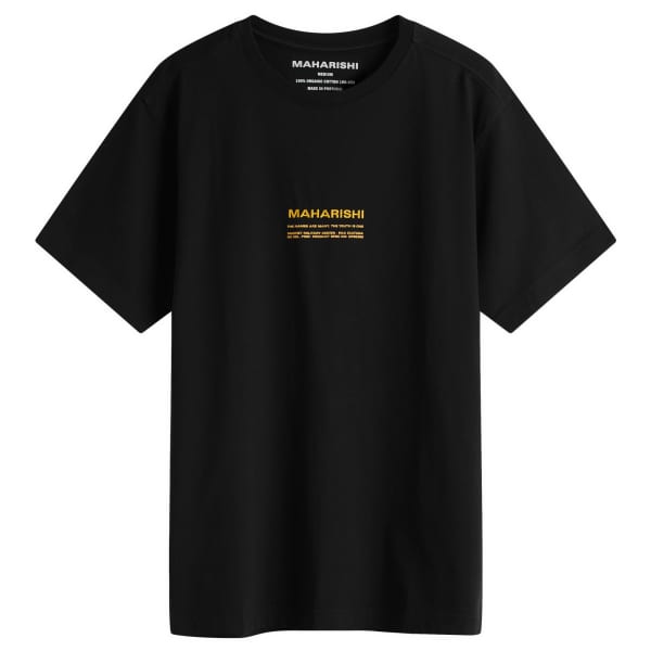 

Менее опасная футболка Maharishi, черный