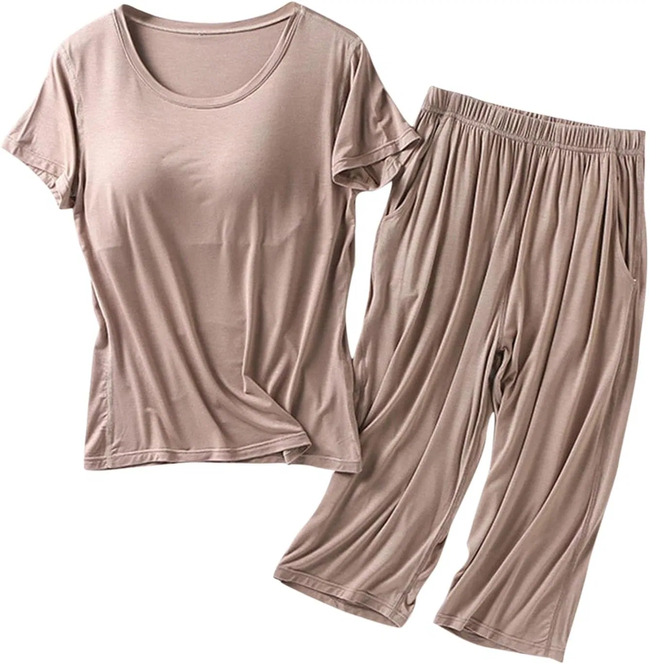 Пижама женская, модальная, B-khaki