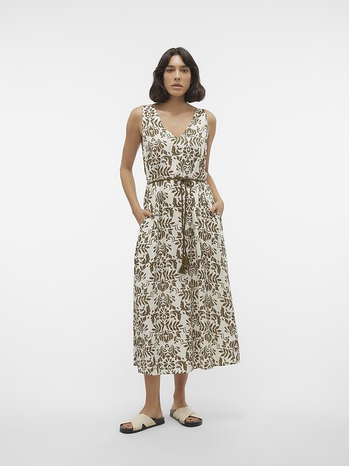 

Длинное платье Vero Moda Imma, цвет khaki/creme