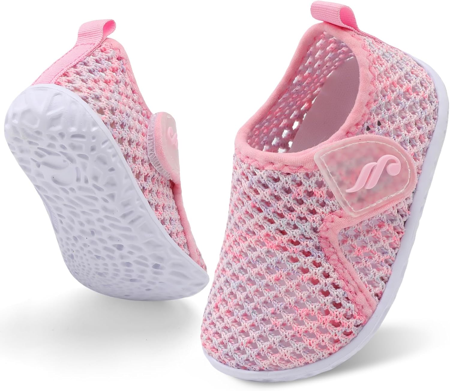 

Детские обувь для плавания JIASUQI для мальчиков и девочек, для бассейна, пляжа, прогулок, спортивные сандалии и кроссовки, розовый