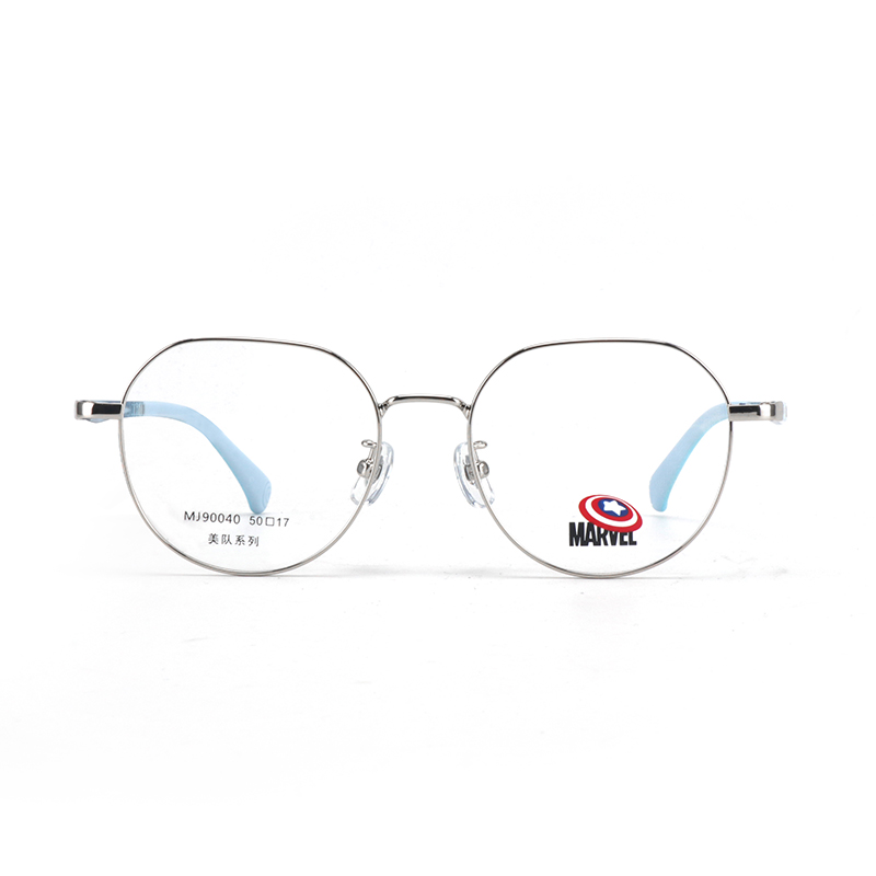 

MARVEL Титановые круглые очки для детей, Playful Blue C021