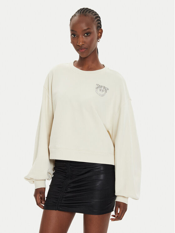 

Толстовка regular fit Pinko, экрю
