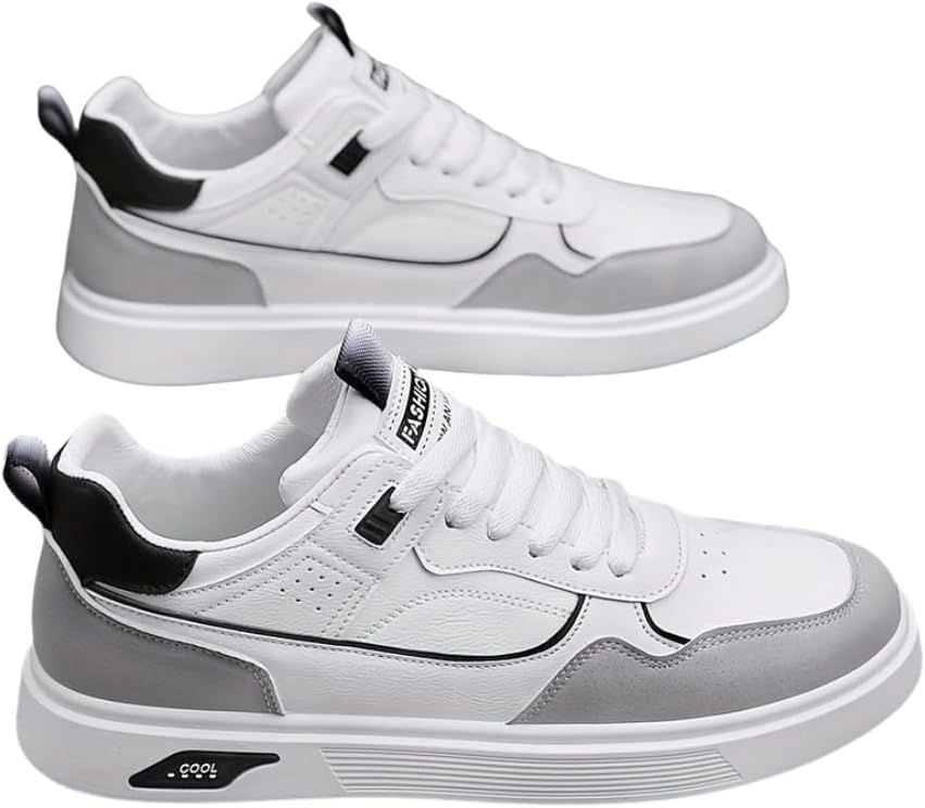 

Легкие кроссовки для мужчин, повседневные спортивные кроссовки, модные скейт-кеды для всех сезонов, для активного отдыха и повседневной носки Hhhchpm, белый