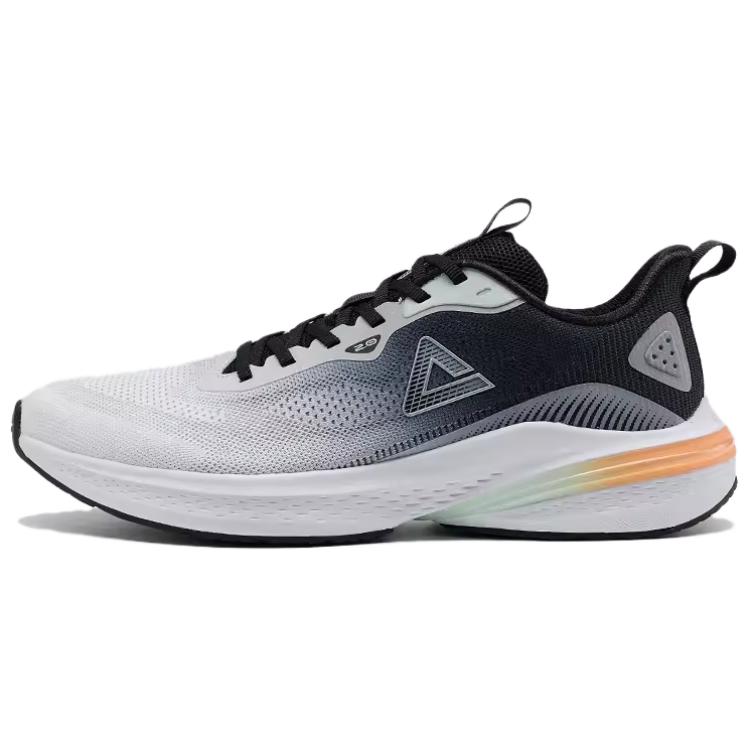 

Амортизирующие противоскользящие повседневные кроссовки для бескаблучной обуви мужские бело-черные PEAK, полностью белые/черные