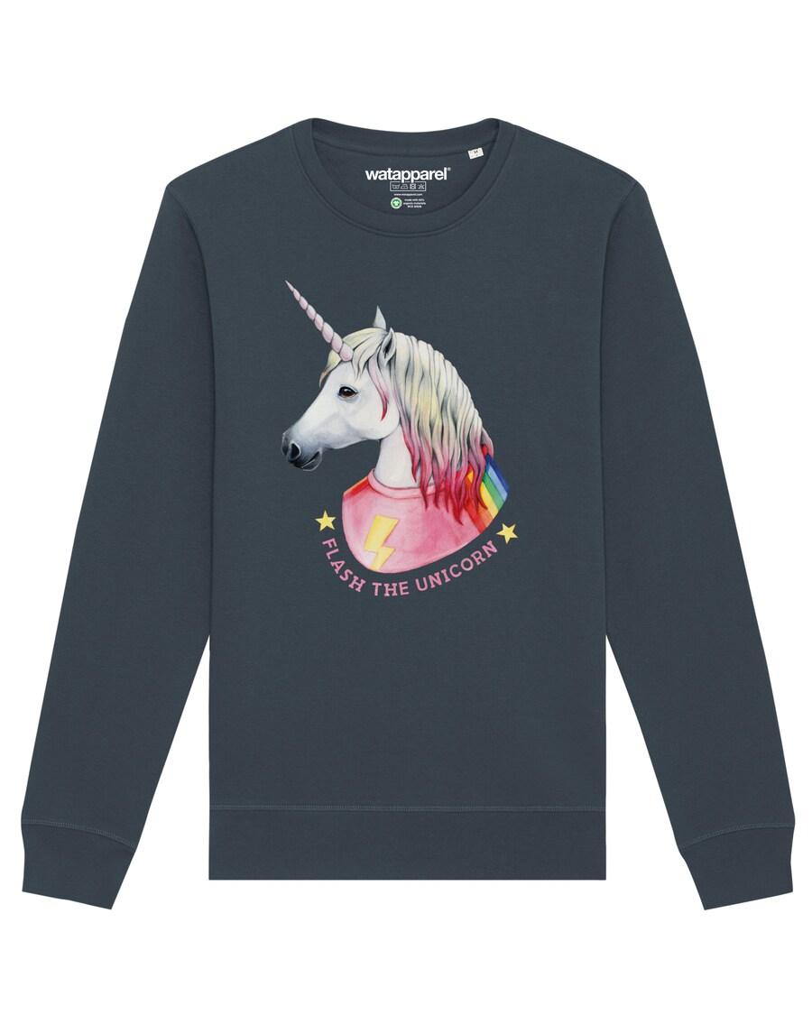 

Свитер Watapparel Sweatshirt Flash, the unicorn, антрацит