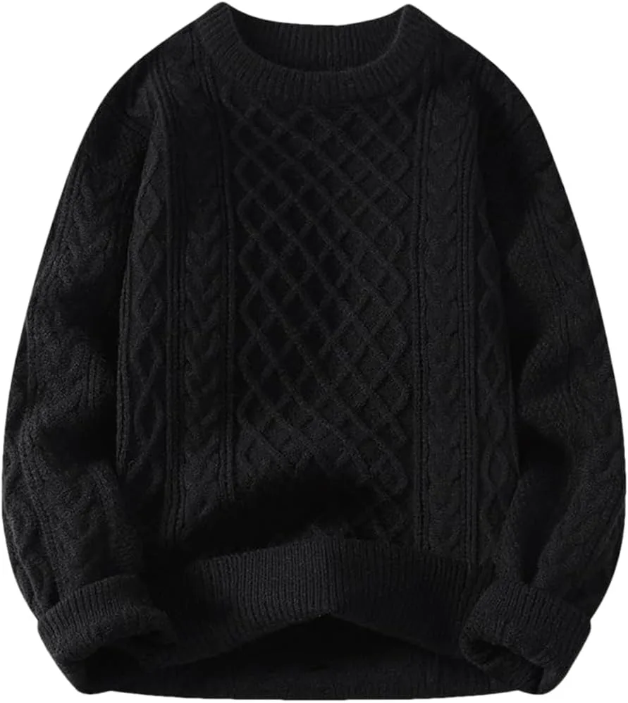 

Мужской свитер O-Neck Vintage Solid вязаный HEYDHSDC