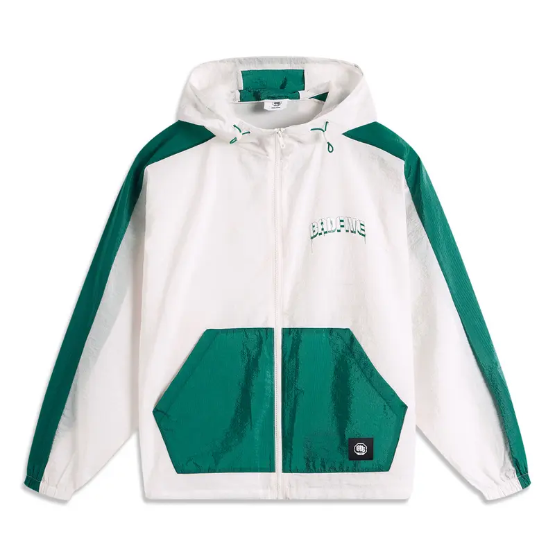

LINING Тренч баскетбольной коллекции мужской, Ivory Stone Green