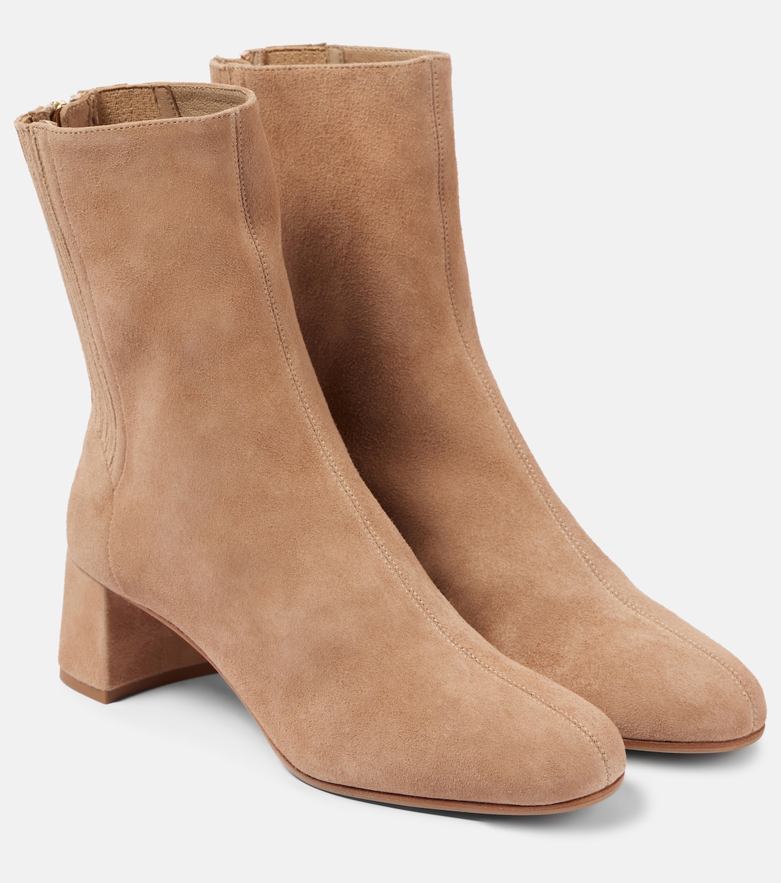 Замшевые ботильоны Saint Honore 50 Aquazzura, Alpaca