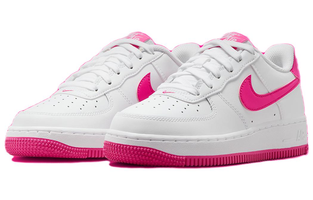 Nike Air Force 1 'White Laser Fuchsia' GS, Белый Розовый — фото 3