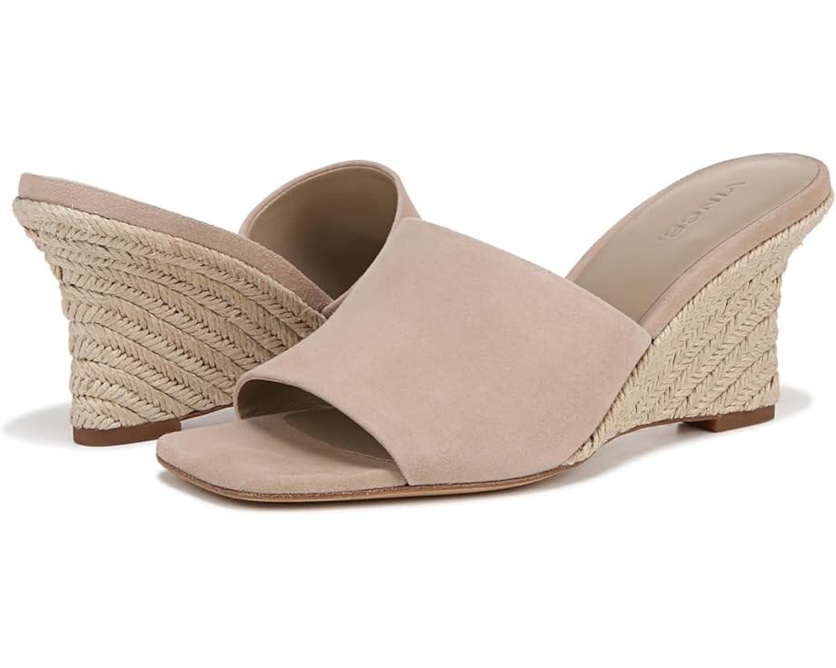 

Сандалии Vince Pia Wedge Slide, цвет Taupe Clay Espadrille