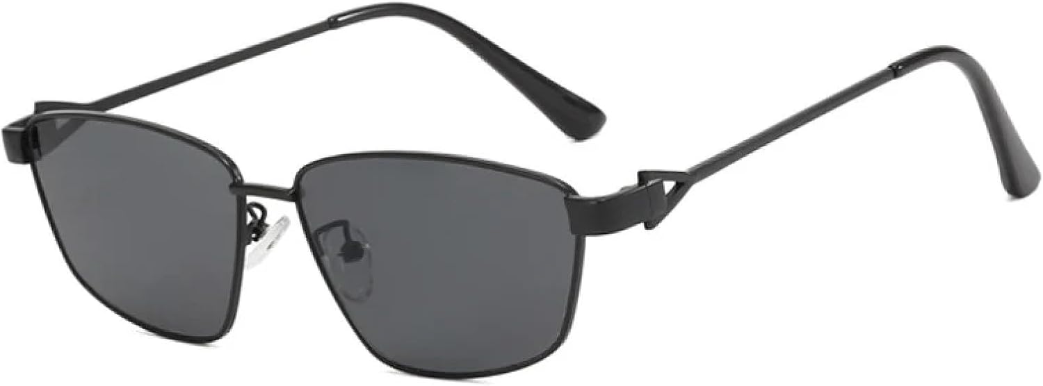 

Классические панк-солнцезащитные очки для путешествий, роскошные, для мужчин и женщин, с оригинальной металлической оправой, солнцезащитные очки UV400 TKKTLLT, Black Gray