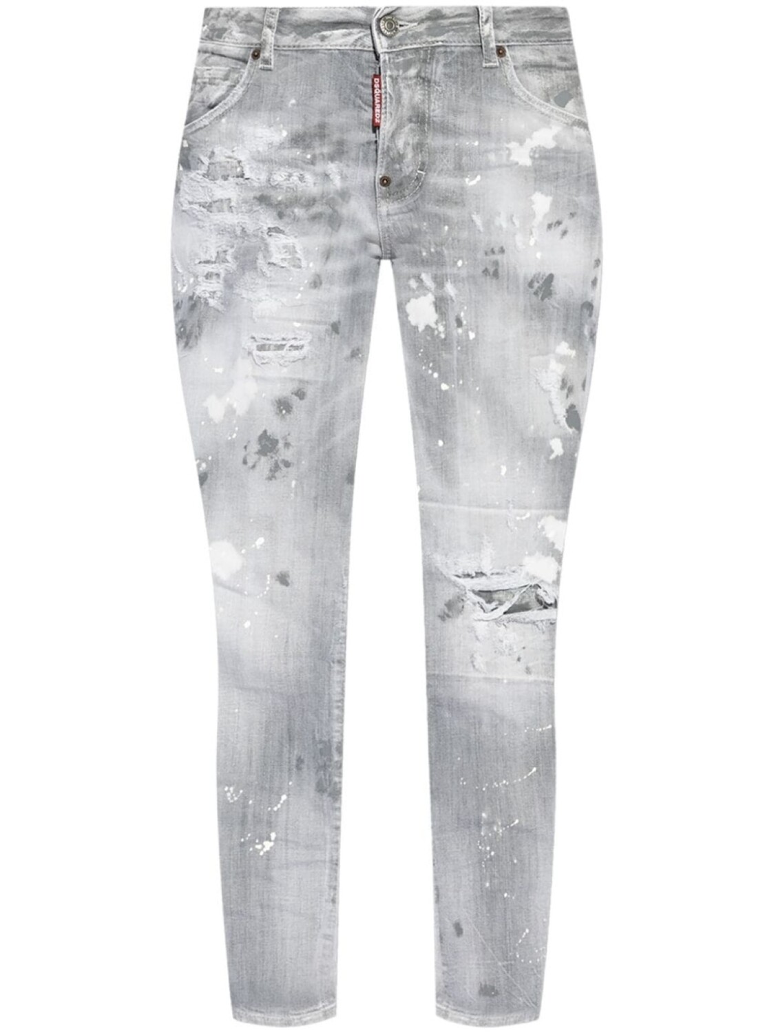 

Dsquared2 джинсы с нашивкой-логотипом, серый
