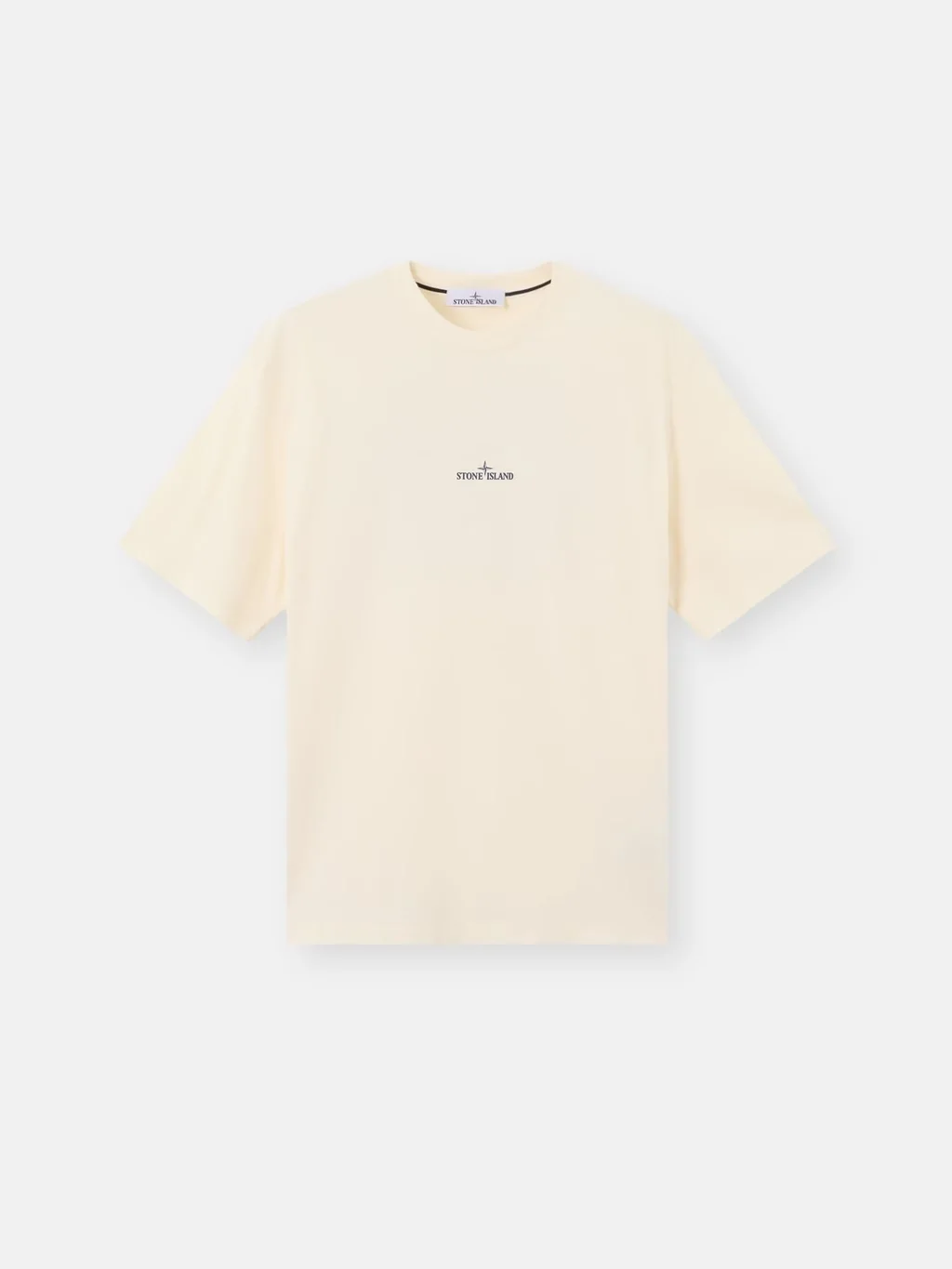 Мужская футболка Stone Island Regular-fit With ‘mud’ Print, айвори — фото 2