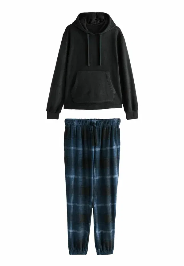 Пижамный комплект с капюшоном Regular Fit Check Set Next, Navy Blue, темно-синий