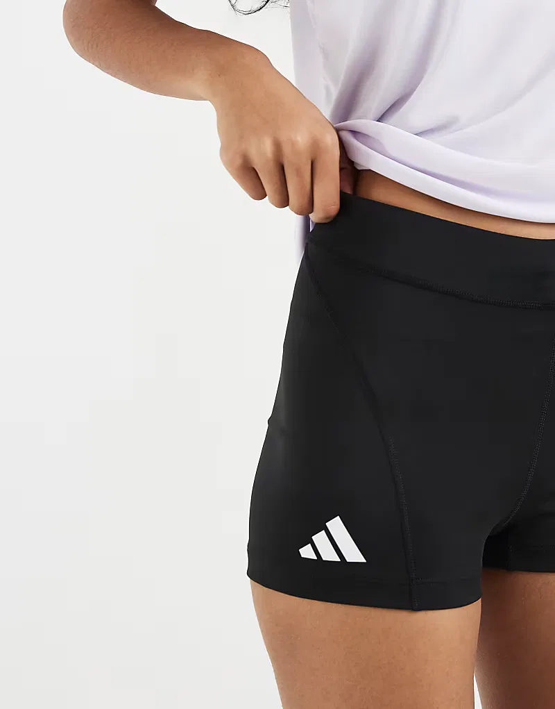 Беговые шорты Adidas Adizero, черный — фото 4