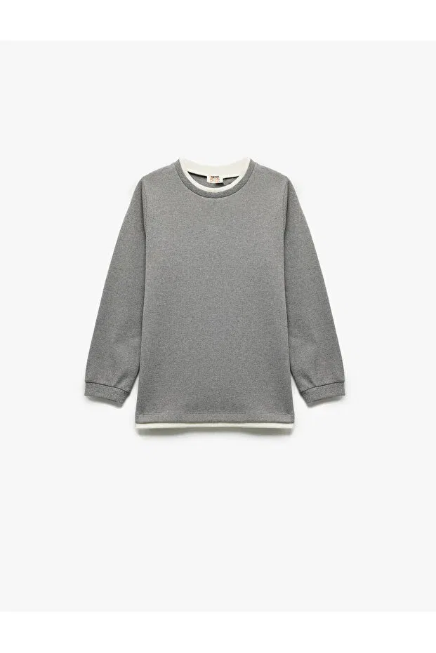 Детские свитшот с длинным рукавом Koton, Gray