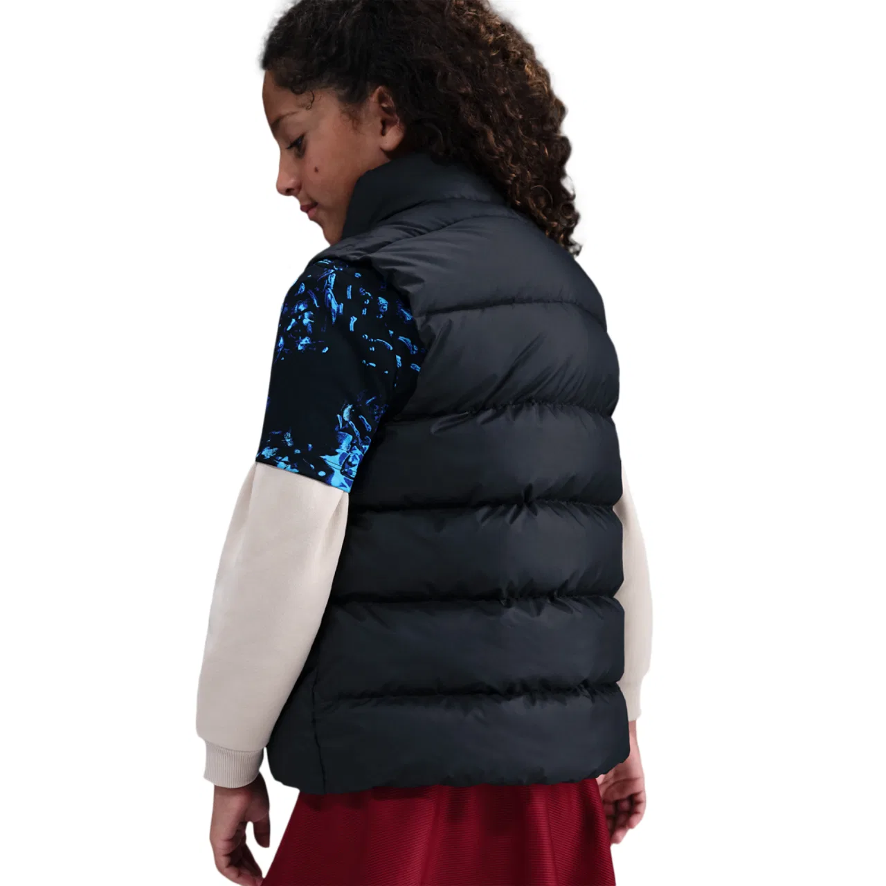 Детский жилет для мальчиков утепленный NSW Therma-FIT Puffer Vest Nike, черный/белый — фото 2