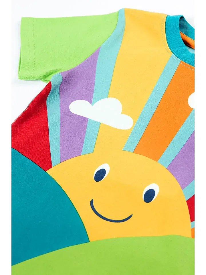Футболка с принтом Frugi, зеленый — фото 2