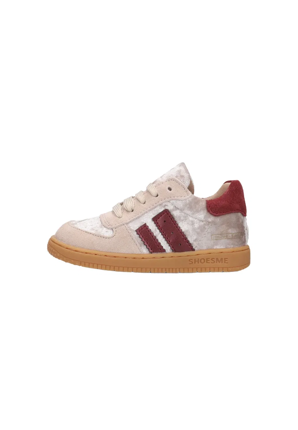 Кроссовки Meisjes lage bn26w002. - детская обувь Shoesme, Beige Red Velvet