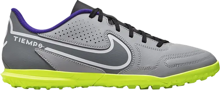 

Лимитированные кроссовки Nike Tiempo Legend 9 Club TF 'Light Smoke Grey Volt', серый
