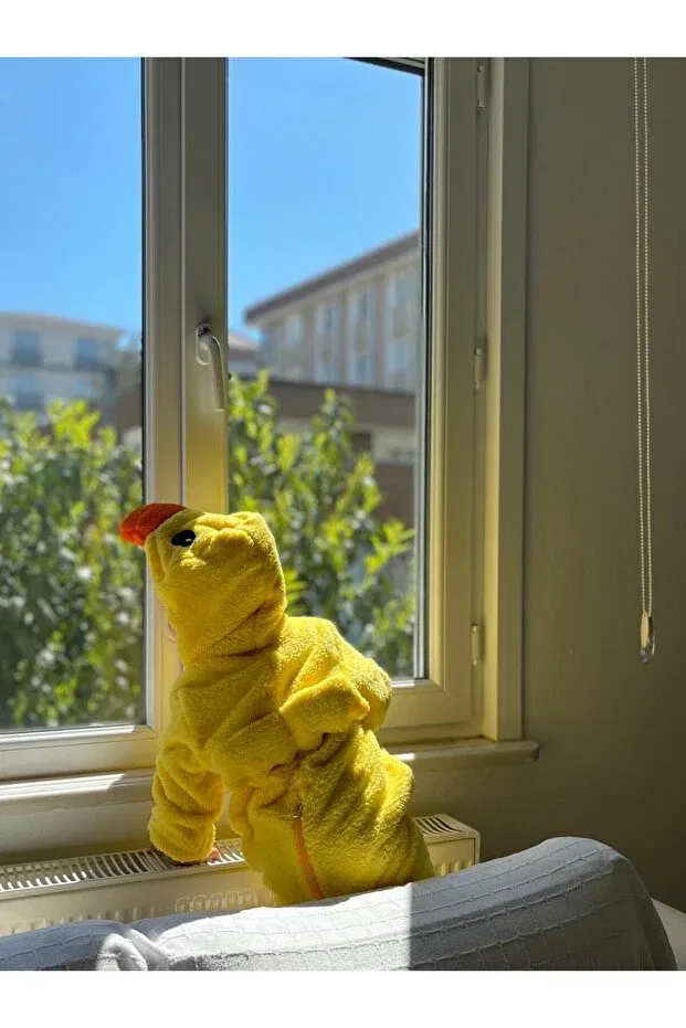 Детский комбинезон для девочек с принтом Duck baby jumpsuit John Lock, Sarı — фото 3