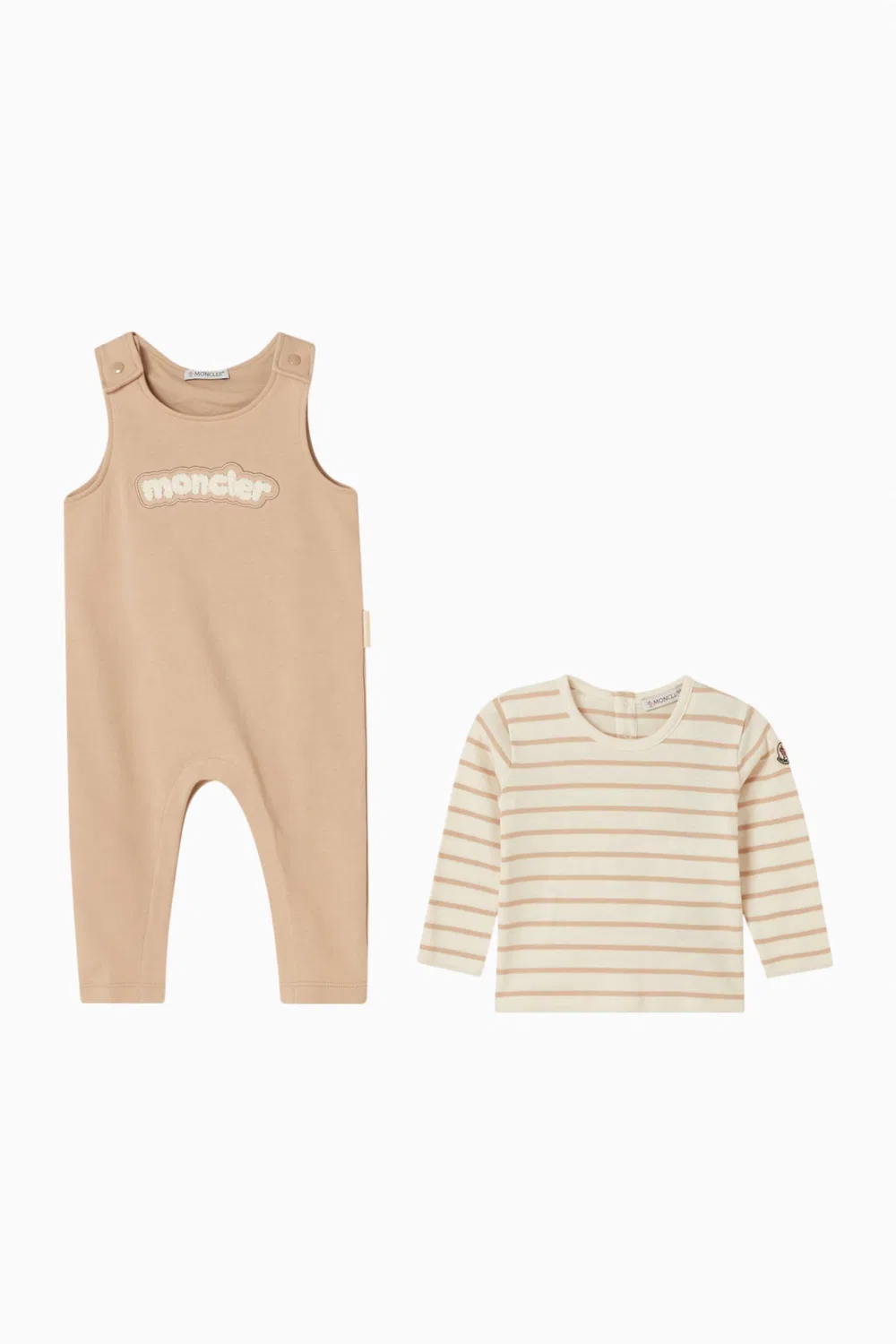Комплект из 2 предметов хлопковый Moncler Enfant, нейтральный — фото 2