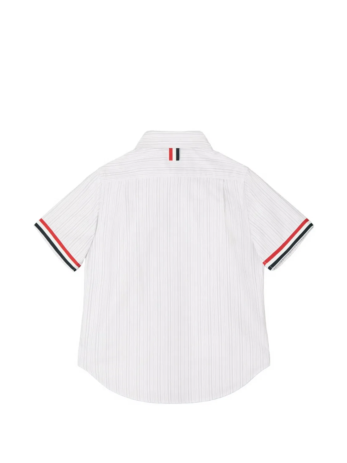 Рубашка оксфорд в полоску Thom Browne Kids, белый — фото 2