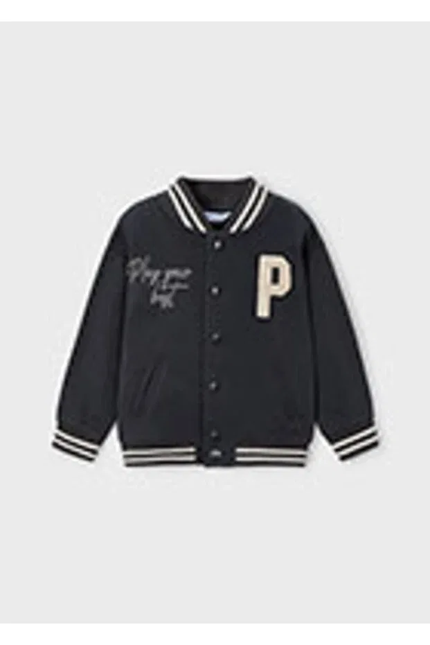 Детская куртка для мальчиков с принтом College Jacket Mayoral, Gray
