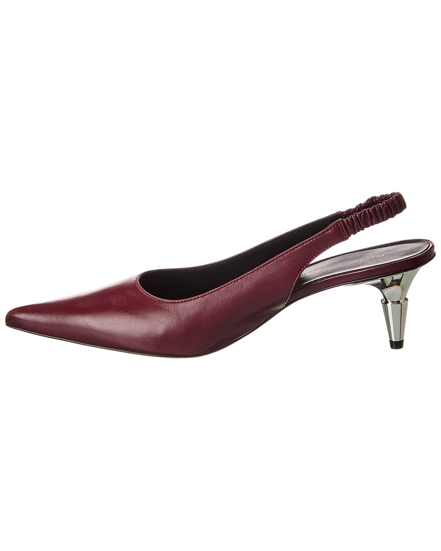 Туфли-лодочки Proenza Schouler Spike Leather Slingback, красный — фото 2