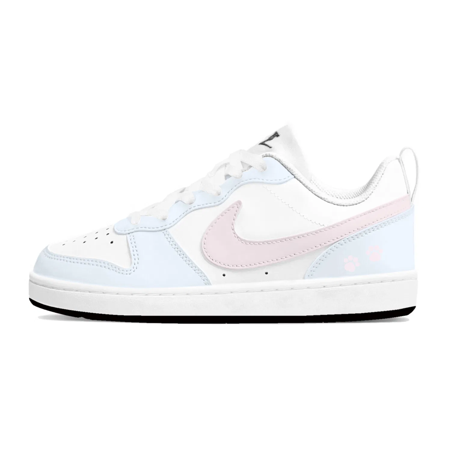 Детские кроссовки-скейтбординг Nike Court Borough Blue Pink — фото 3