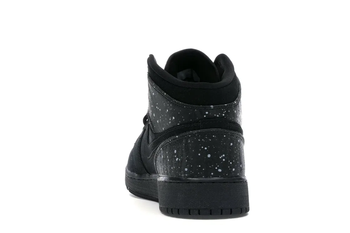 Детские кроссовки Lifestyle с принтом Jordan 1 Mid Jordan, Black/Rush Pink-White-Black — фото 4