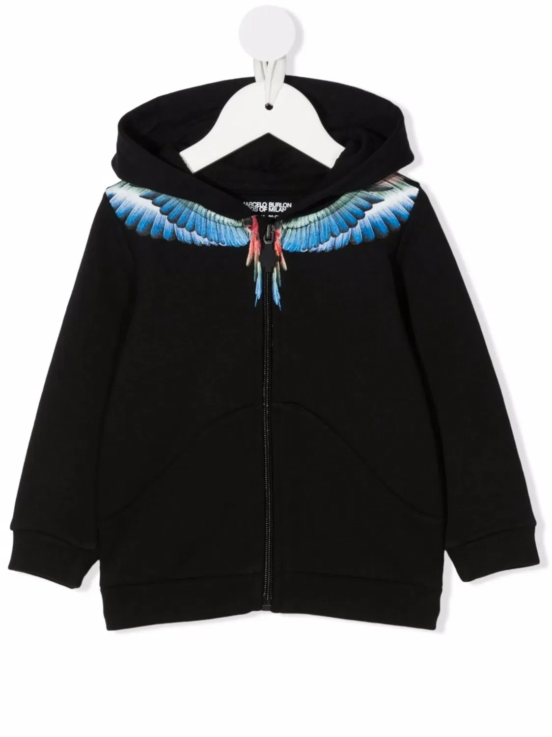Худи с принтом Wings Marcelo Burlon County of Milan, черный