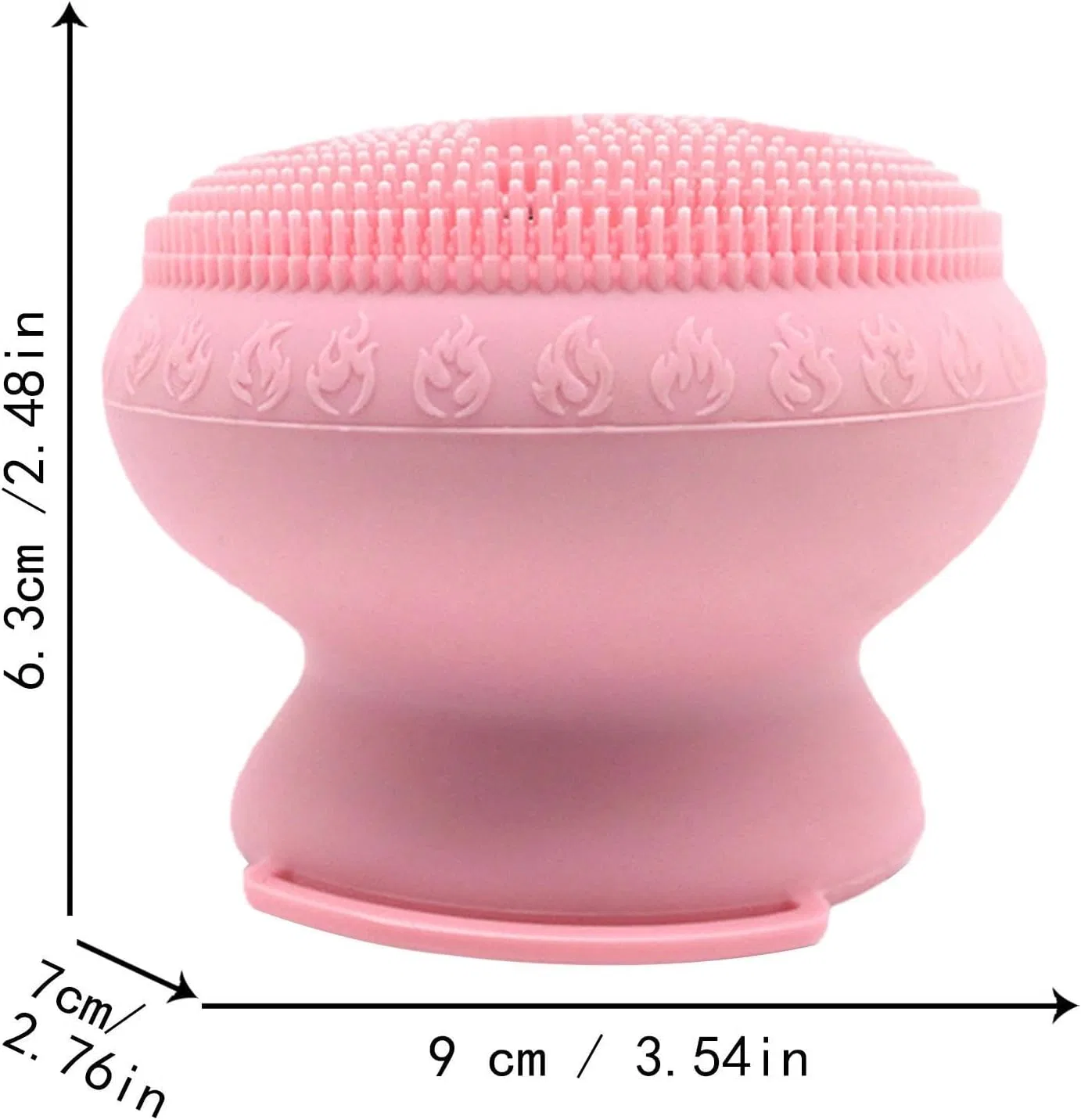 Силиконовая щетка для тела, мягкая, для пилинга и массажа, Rosa Generic — фото 4
