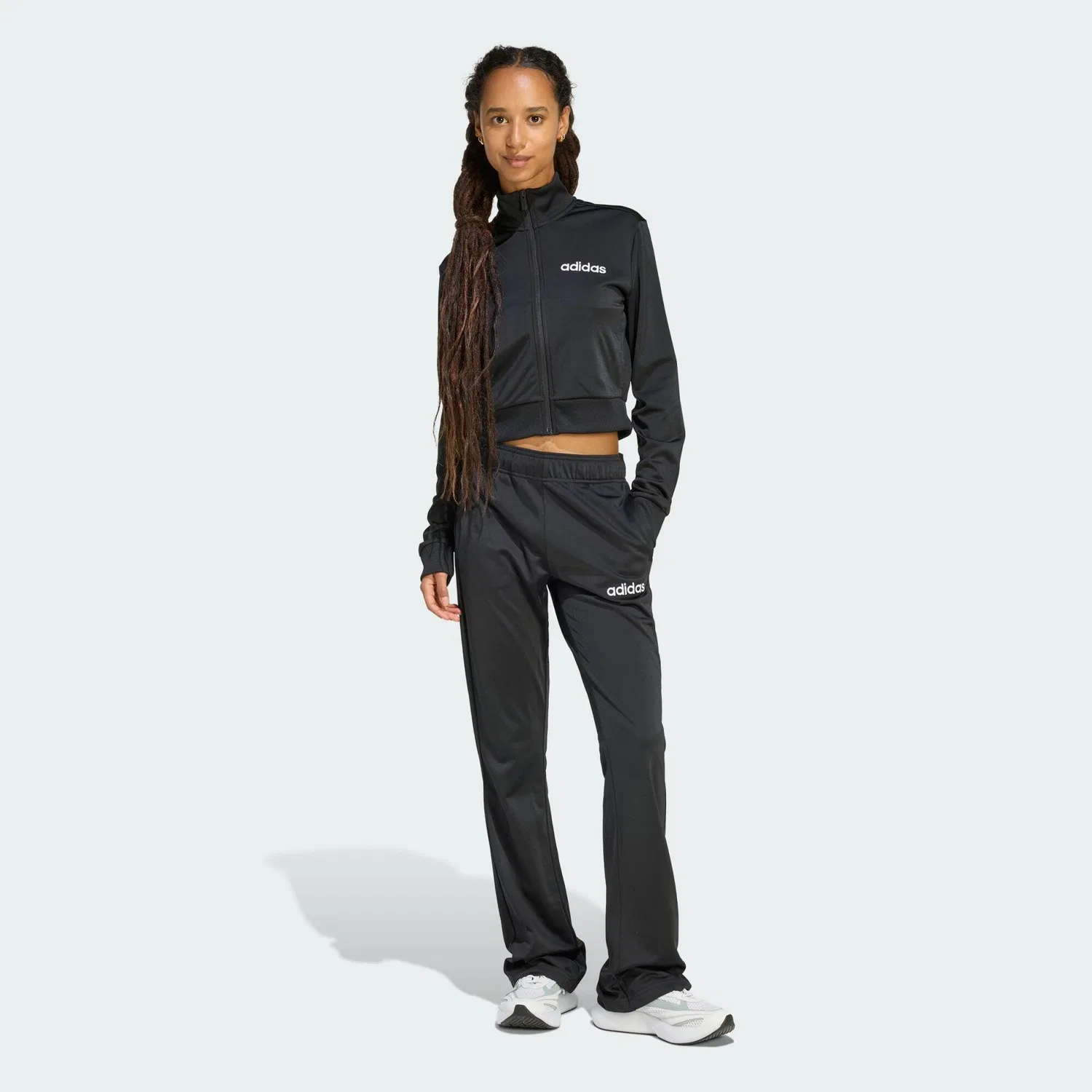 Женский спортивный костюм с принтом Glam Adidas, Schwarz